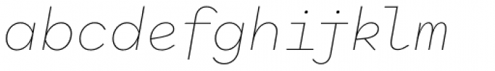 Antikor Family tx Thin Italic Font LOWERCASE