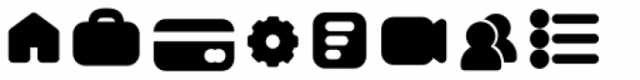 Antipasto Icons Bold Font LOWERCASE