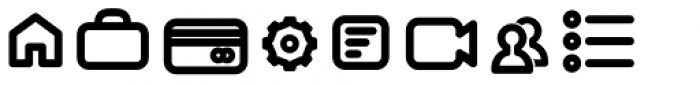 Antipasto Icons DemiBold Font LOWERCASE
