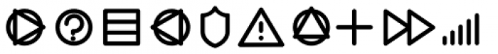 Antipasto Icons Medium Font OTHER CHARS