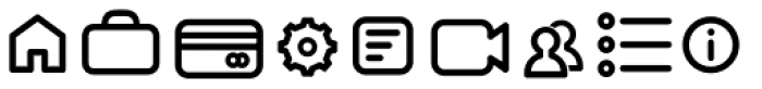 Antipasto Icons Medium Font LOWERCASE