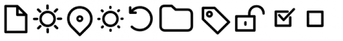 Antipasto Icons Regular Font UPPERCASE