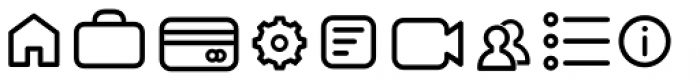 Antipasto Icons Regular Font LOWERCASE