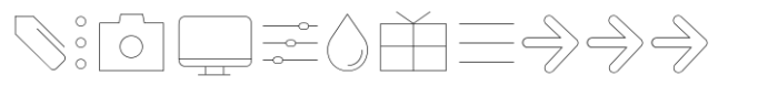 Antipasto Pro Icons Hairline Font UPPERCASE