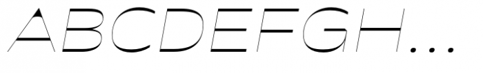 Antipol Extended Hairline Italic Font UPPERCASE