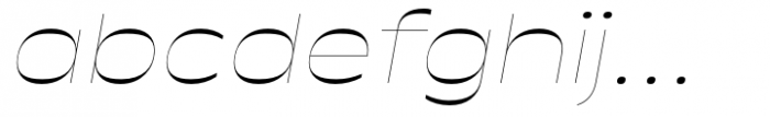 Antipol Extended Hairline Italic Font LOWERCASE
