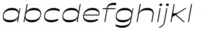 Antipol Extended Light Italic Font LOWERCASE