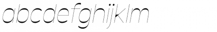 Antipol Hairline Italic Font LOWERCASE