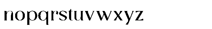 Antiqua Lux Font LOWERCASE