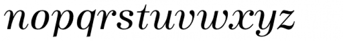 Antiqua Pro Italic Font LOWERCASE
