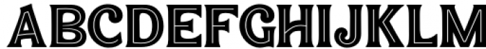 Antiquary Wide Inline Font UPPERCASE