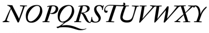 Antique Regent Italic Font UPPERCASE