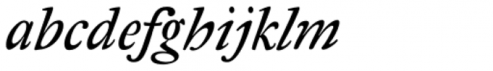 Antique Regent Italic Font LOWERCASE
