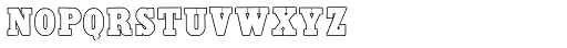 Antique X Condensed Outline Font LOWERCASE