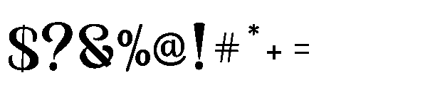 Antira Letter Font OTHER CHARS