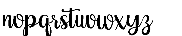 Antira Letter Font LOWERCASE