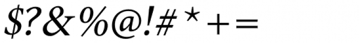 Antium Italic Font OTHER CHARS