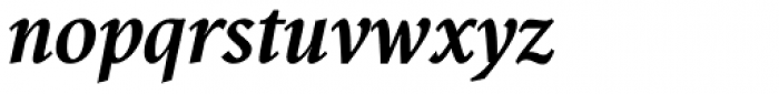 Antium SemiCondensed Black Italic Font LOWERCASE