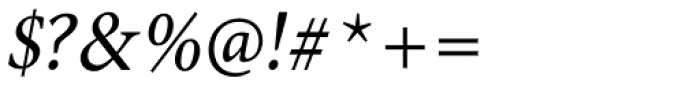 Antium SemiCondensed Italic Font OTHER CHARS