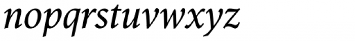 Antium SemiCondensed Italic Font LOWERCASE
