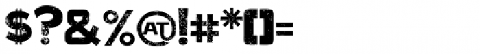 Antler Condensed North Letterpress Font OTHER CHARS