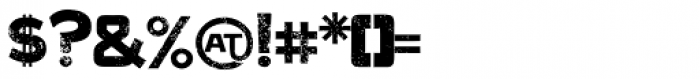 Antler Condensed West Letterpress Font OTHER CHARS