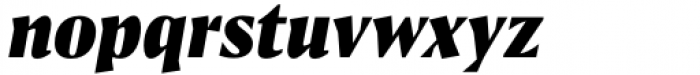 Antonia H1 Black Italic Font LOWERCASE