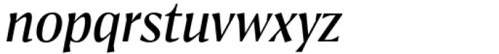 Antonia H1 Medium Italic Font LOWERCASE