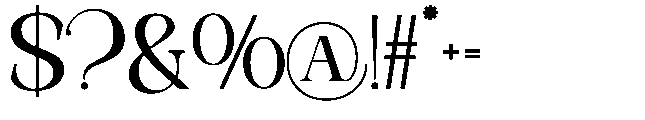 Antonia Morben Regular Font OTHER CHARS