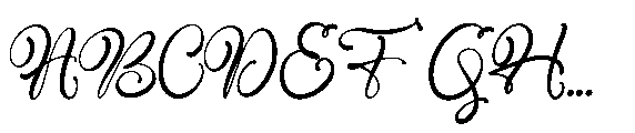 Antonia Morben Script Regular Font UPPERCASE