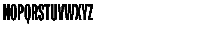Antre Compressed Bold Font UPPERCASE