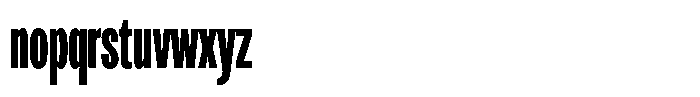 Antre Compressed Bold Font LOWERCASE