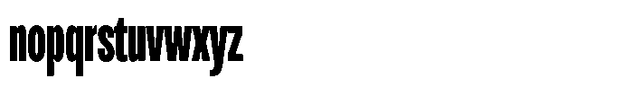 Antre Compressed Extra Bold Font LOWERCASE