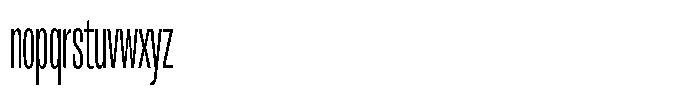 Antre Compressed Extra Light Font LOWERCASE