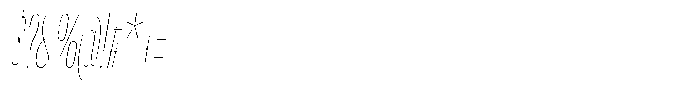 Antre Compressed Hairline Italic Font OTHER CHARS