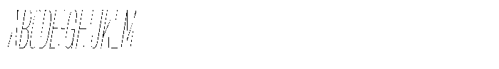 Antre Compressed Hairline Italic Font UPPERCASE