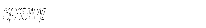 Antre Compressed Hairline Italic Font LOWERCASE