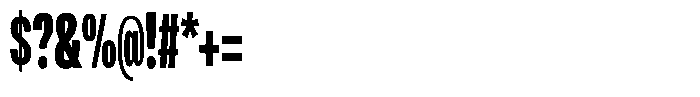 Antre Compressed Heavy Font OTHER CHARS