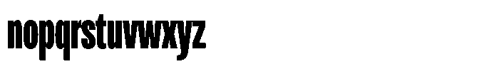 Antre Compressed Heavy Font LOWERCASE