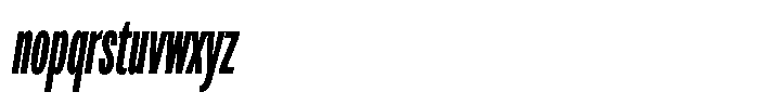 Antre Compressed Medium Italic Font LOWERCASE
