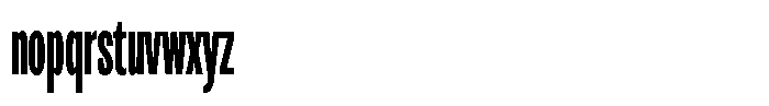 Antre Compressed Medium Font LOWERCASE