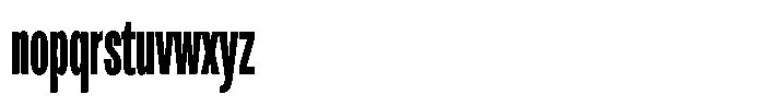 Antre Compressed Semi Bold Font LOWERCASE