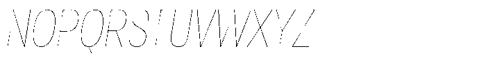 Antre Condensed Hairline Italic Font UPPERCASE