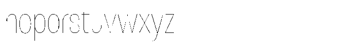 Antre Condensed Hairline Font LOWERCASE