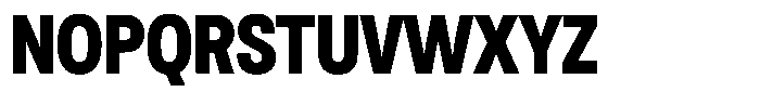 Antre Condensed Heavy Font UPPERCASE
