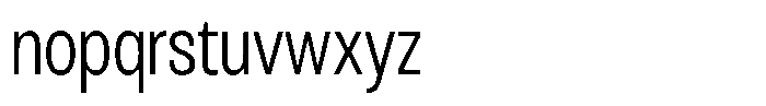 Antre Condensed Light Font LOWERCASE