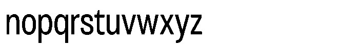 Antre Condensed Regular Font LOWERCASE