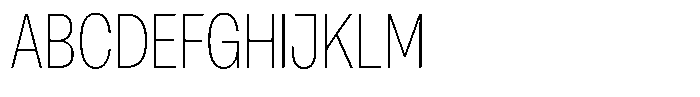 Antre Condensed Thin Font UPPERCASE