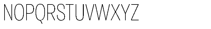 Antre Condensed Thin Font UPPERCASE