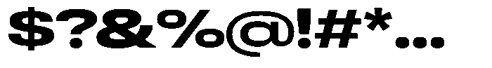 Antre Expanded Black Font OTHER CHARS